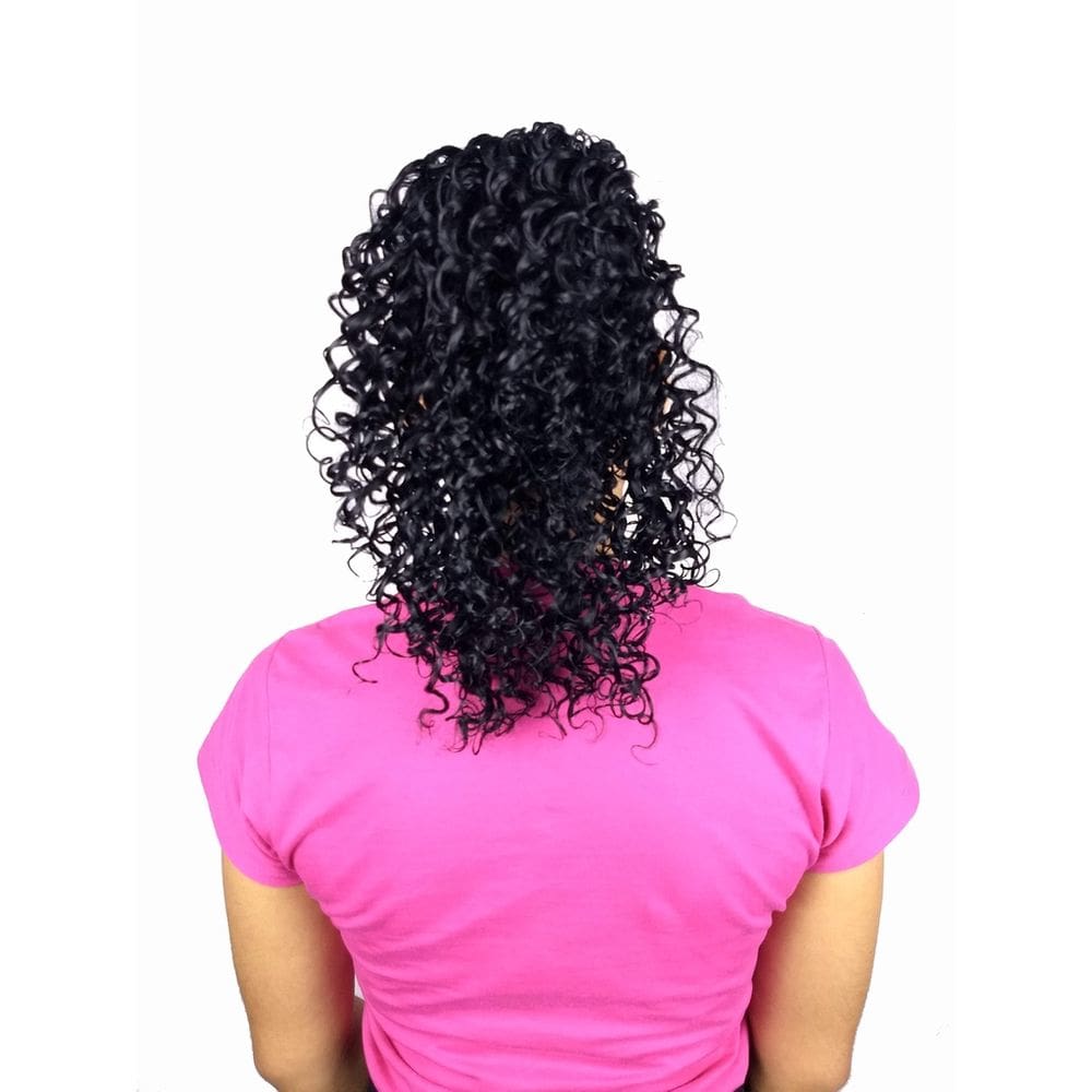 Rabo de Cavalo Afro 100% Fibra Japonesa 30cm Preto 120g