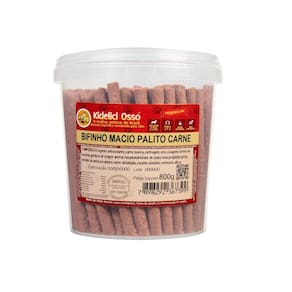Petisco Bifinho Macio Palito Kidelici Osso 700g Sabor Carne
