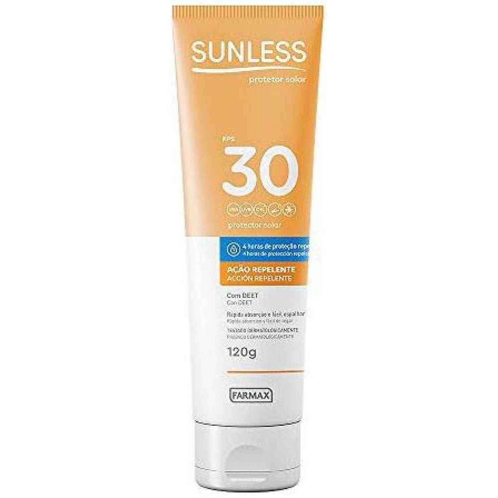 Protetor Solar Fps 30 Sunless Com 4 Horas De Ação Repelente