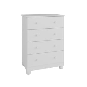 Comoda Infantil Moveis Peroba Junior simples 04 gavetas MDF