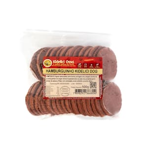 Hamburquinho  - Kidelici Osso - Sabor Carne - 500G