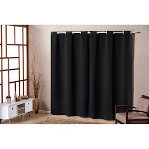 Cortina Roma 2,00 X 1,70 Com Ilhos Oxford Preto