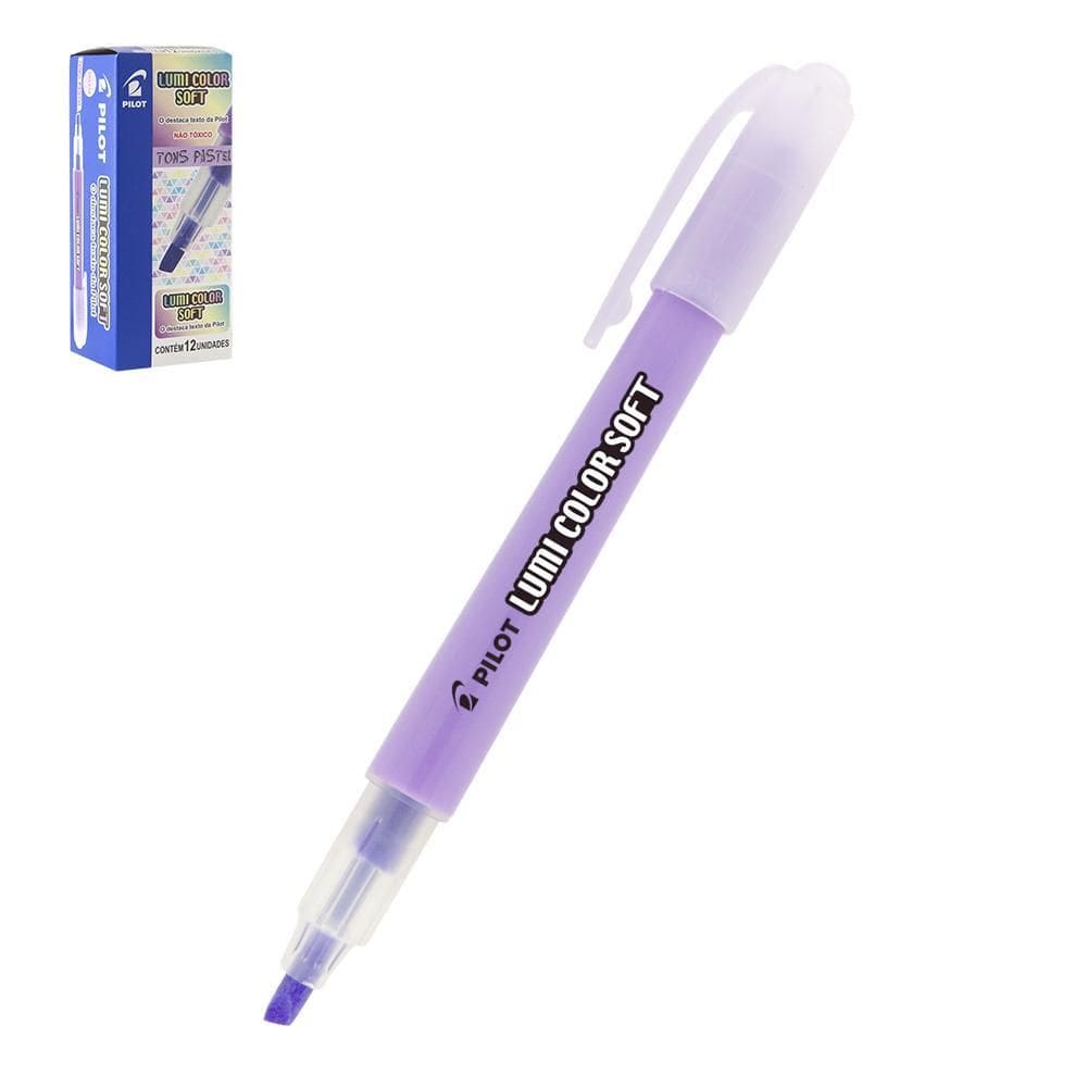 Marca Texto Lumi Color - Ponta 4.0mm - Pastel - 12 Unidades