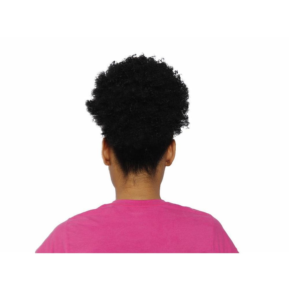 Coque Afro Puff Preto 15cm 100g Alta Qualidade