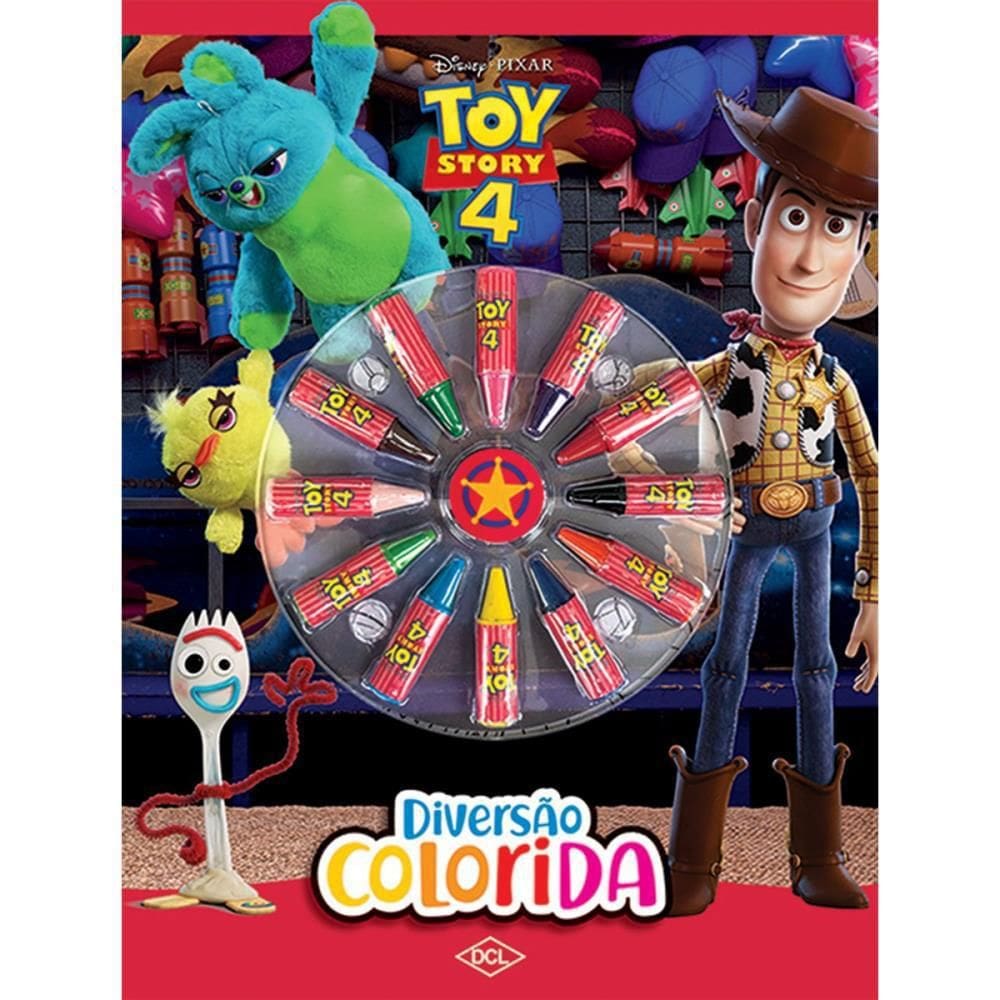 Livro Infantil Colorir Toy Story 4 Diversao Colorida Dcl
