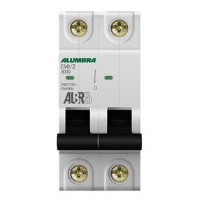 Disjuntor Bipolar 2P 40A Curva C Albr3 Alumbra