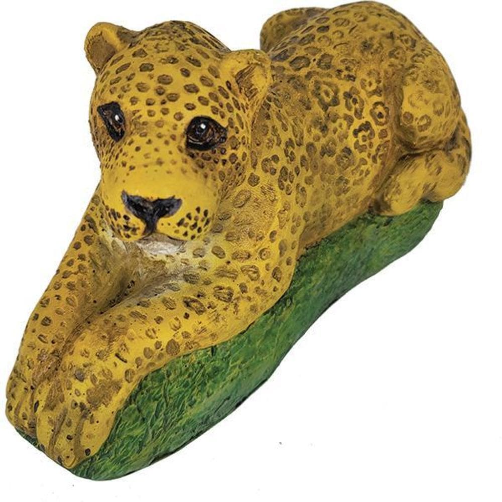 Esscultura Moderna De Onça Pintada Realista 03066