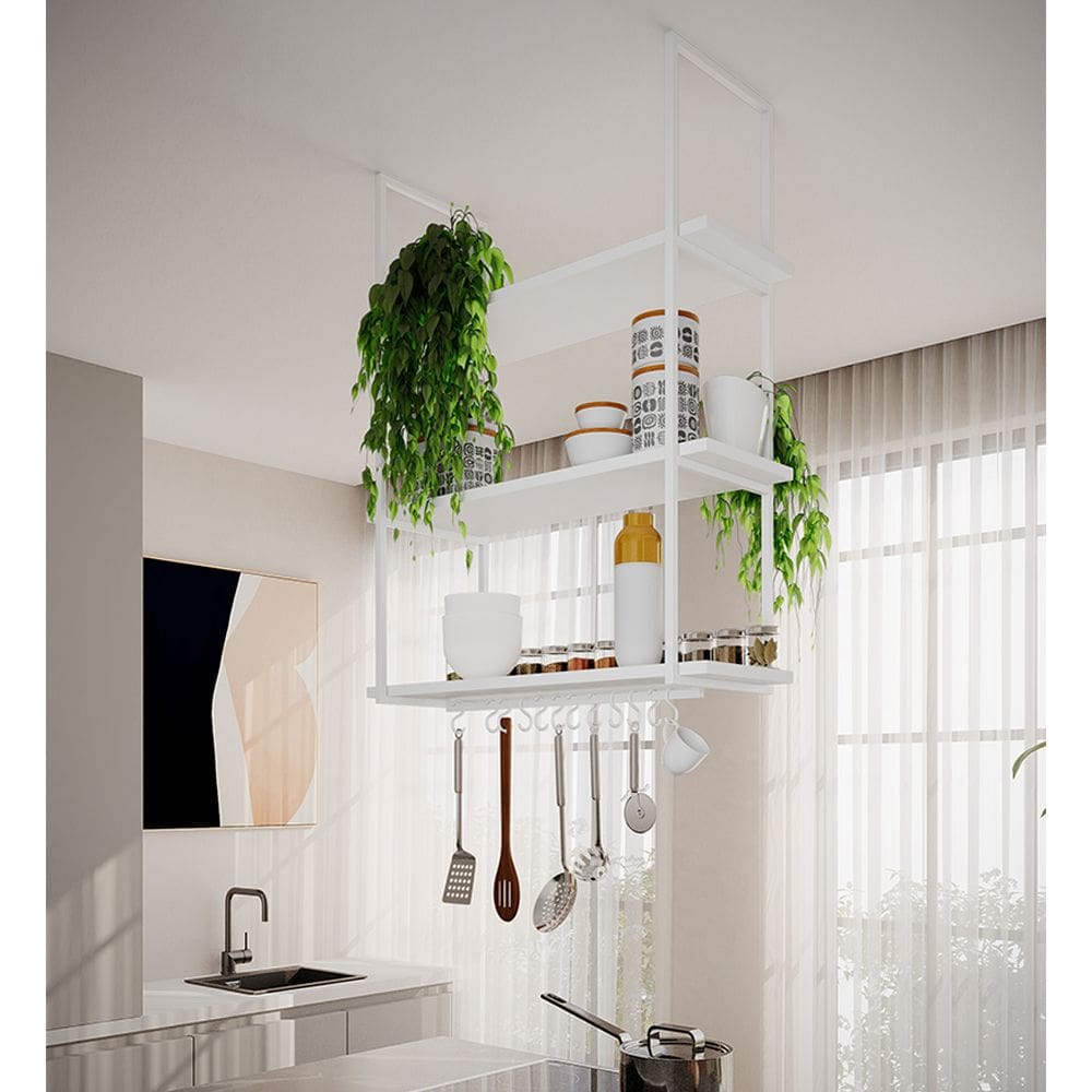 Nicho Suspenso para Divisória Apartamento Denver 80cm - Branco