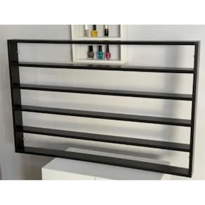 Expositor Esmaltes MDF Preto - Até 360 - 100x90x06 cm