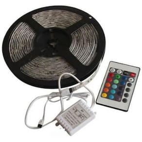 Fita De Led 5M Rgb 12V 5050 + Controle