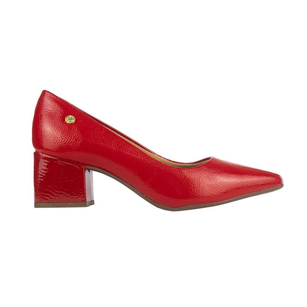 Sapato Scarpin Via Uno Bico Fino Salto Bloco