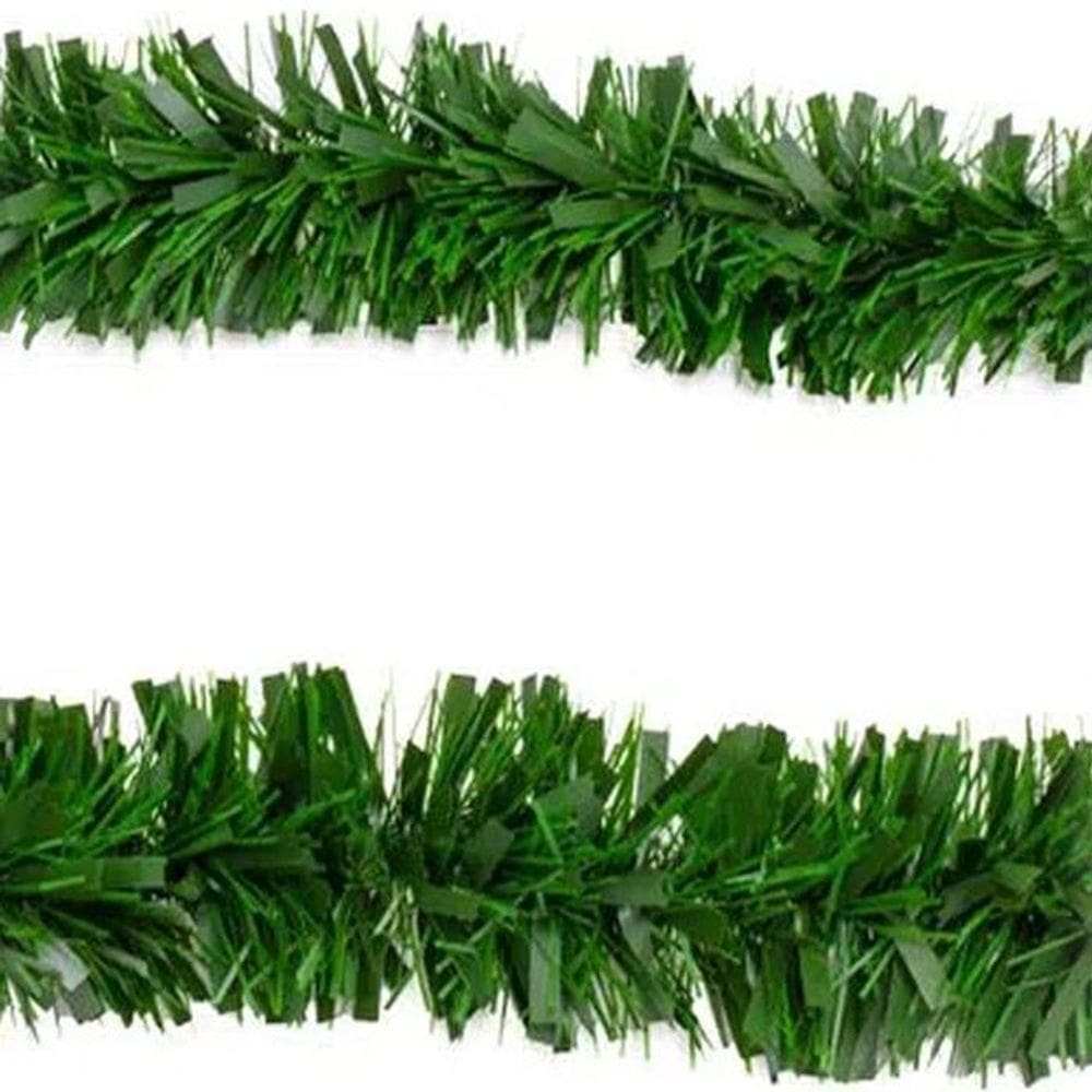 Kit 2 Festão Natal Verde Enfeite Natalino 2M X 12Cm 6 Fitas