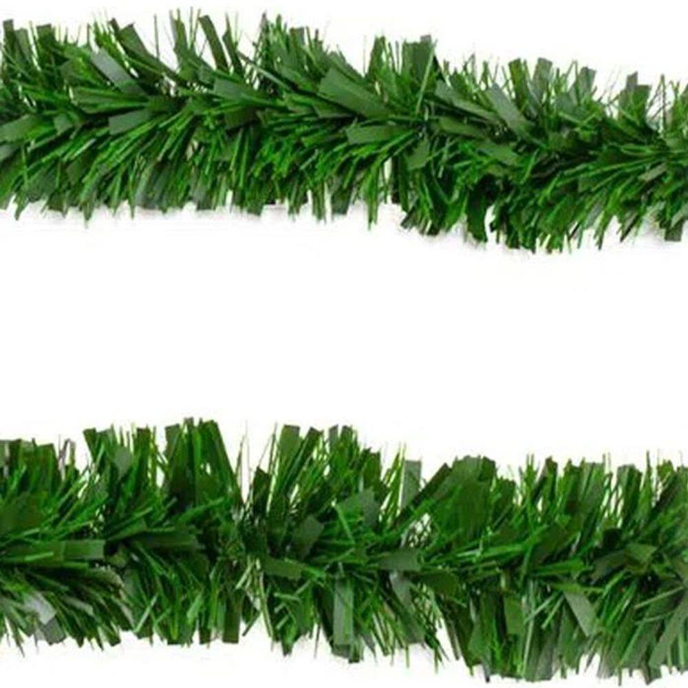Kit 2 Festão Natal Verde Enfeite Natalino 2M X 12Cm 6 Fitas