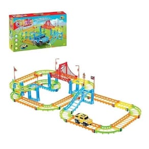 Pista Veloz Mini Cidade com 95 peças - Art Brink