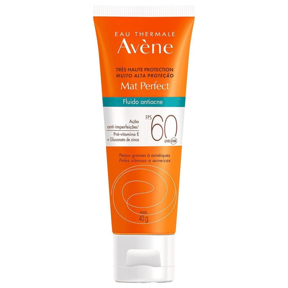 Protetor Solar Avène Fps60 Mat Perfect Fluido Antiacne 40G