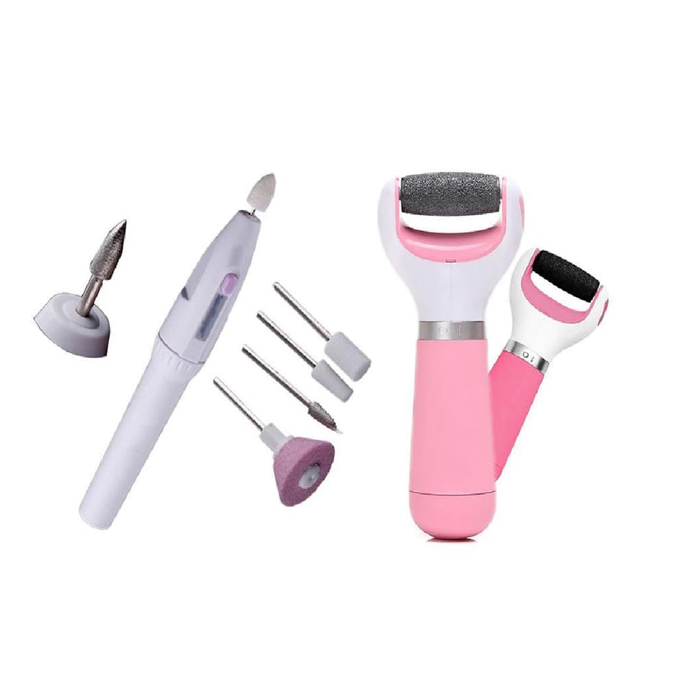 Kit Lixa De Pé Elétrica E Esfoliador E Lixa Para Unhas