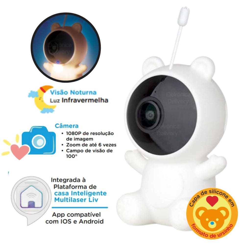 Baba Eletronica Wifi Peek-A-Boo Multikids Baby - Bb1156