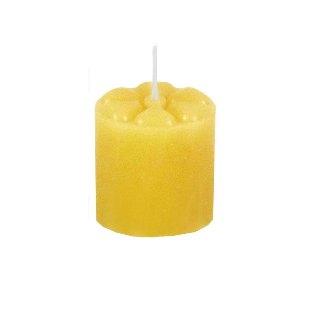 Vela Noturna 12 unidades Marfim 5x5 cm Decoração Festa Casa