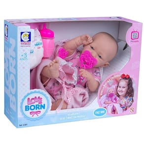 Boneca Love Born Faz Xixi Cotiplás