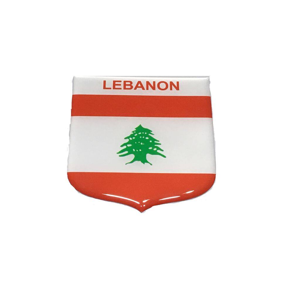 Adesivo resinado em Escudo da bandeira do Líbano