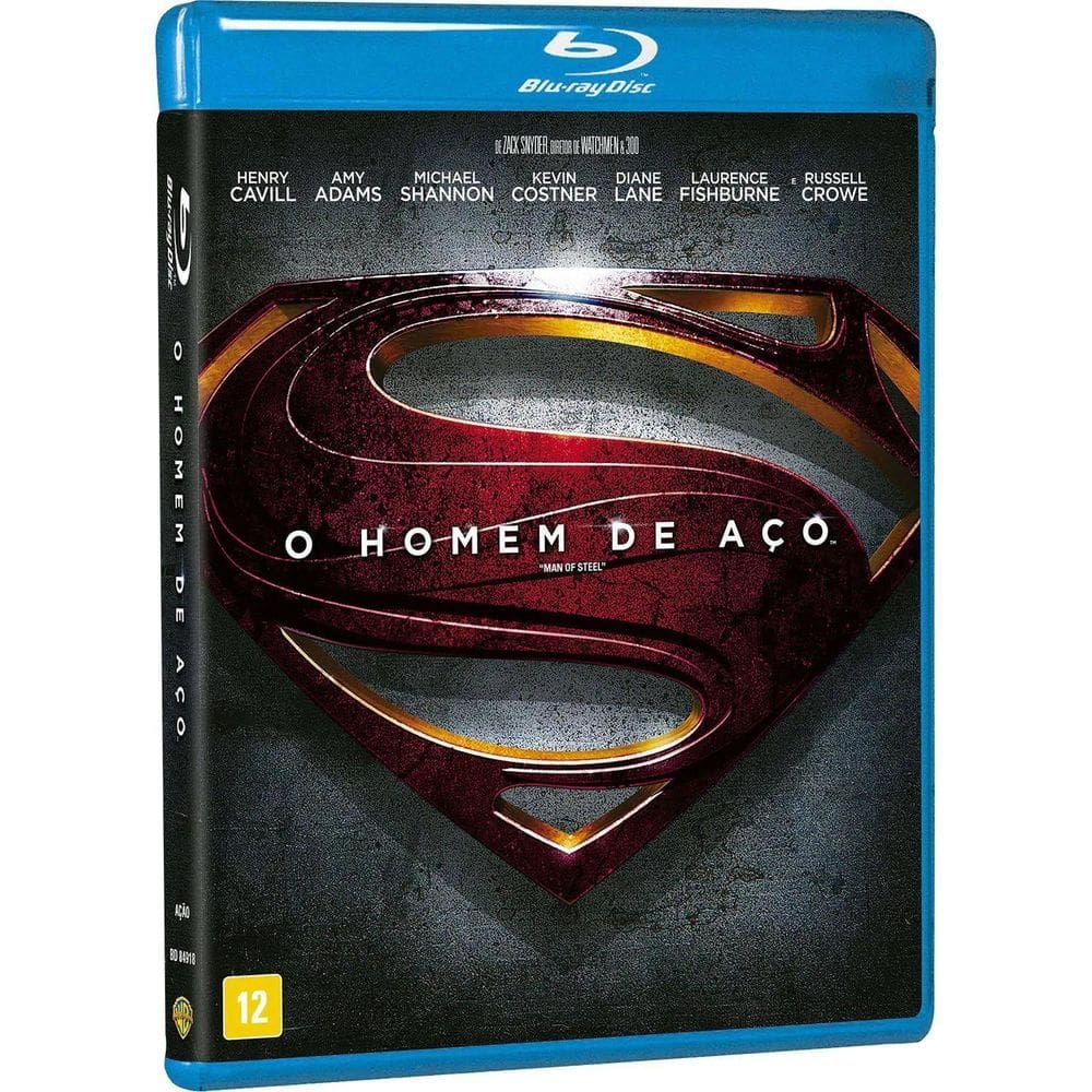 Blu-ray O Homem de Aço - Ação e Personagens Incríveis