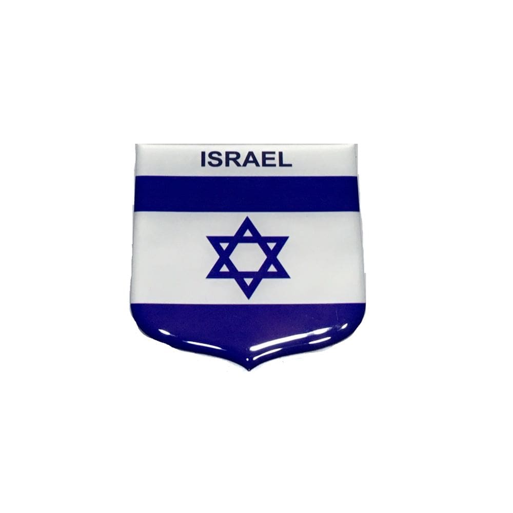 Adesivo resinado em Escudo da bandeira de Israel