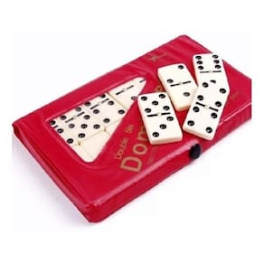 Jogo De Dominó Profissional De Osso Com 28 Peças