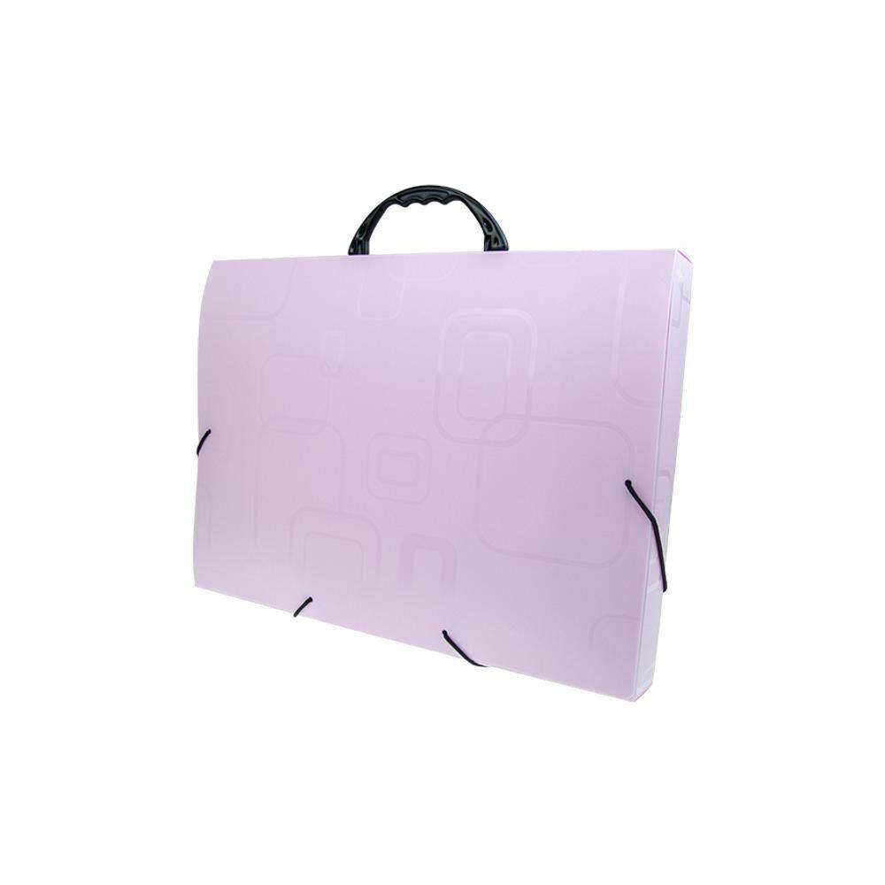 Maleta Ofício Rosa Dellofine 43mm - Polipropileno