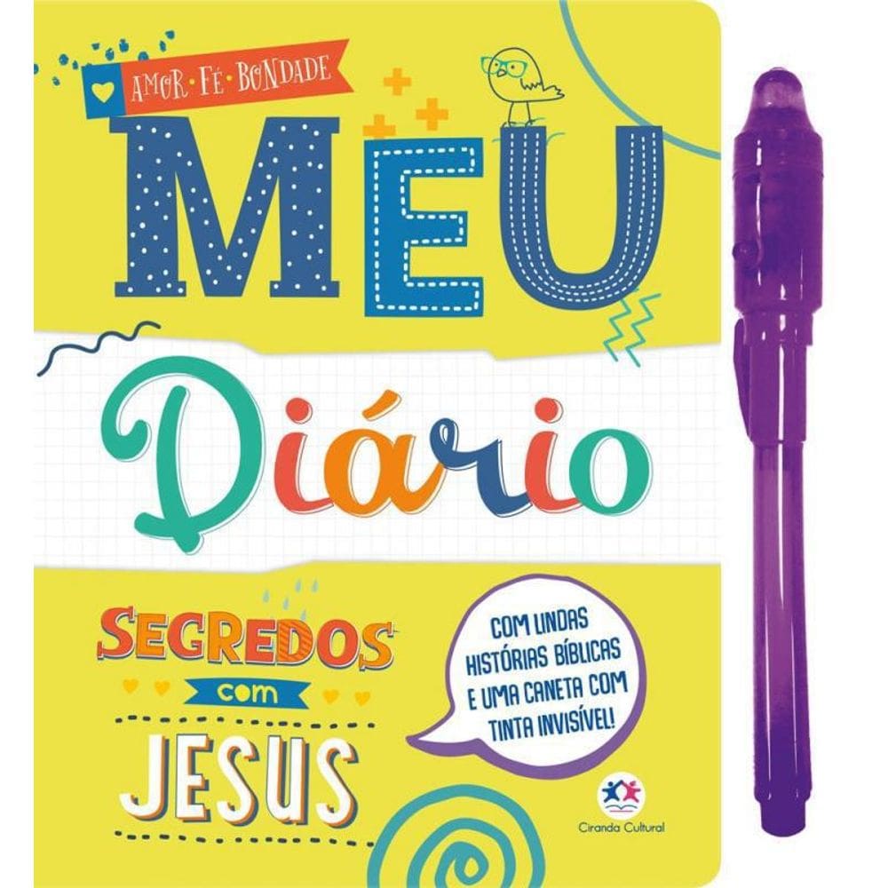 Livro Meu Diário - Segredos Com Jesus