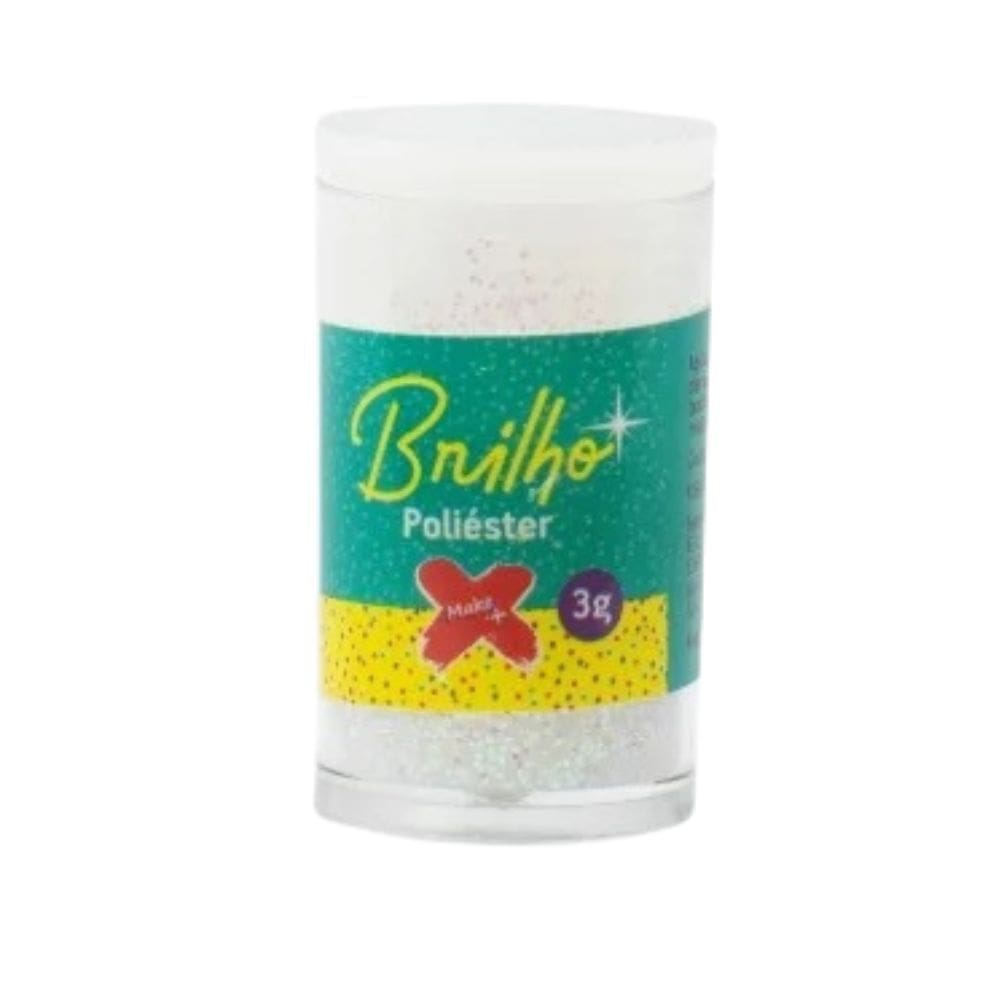 Glitter Escolar PVC Metálico Brilho Poliéster Pote 3g Make+ | Purpurina | Brilho em Pó | Neon | Unhas | Artesanato