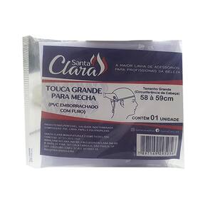 Touca Para Mechas Grande Em Pvc Com Furos Santa Clara