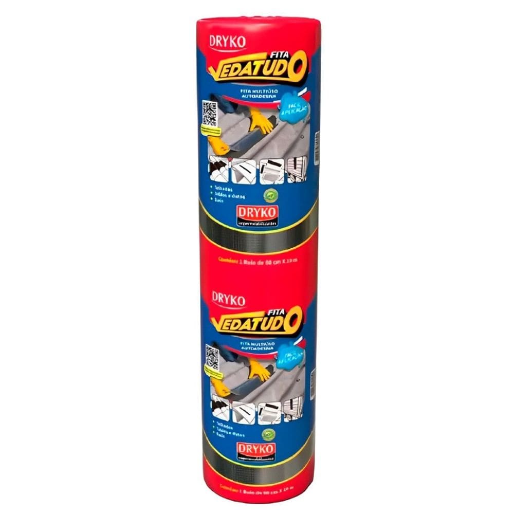 Fita VedaTudo Autoadesiva Asfáltica Multiseal 60cm x 10m