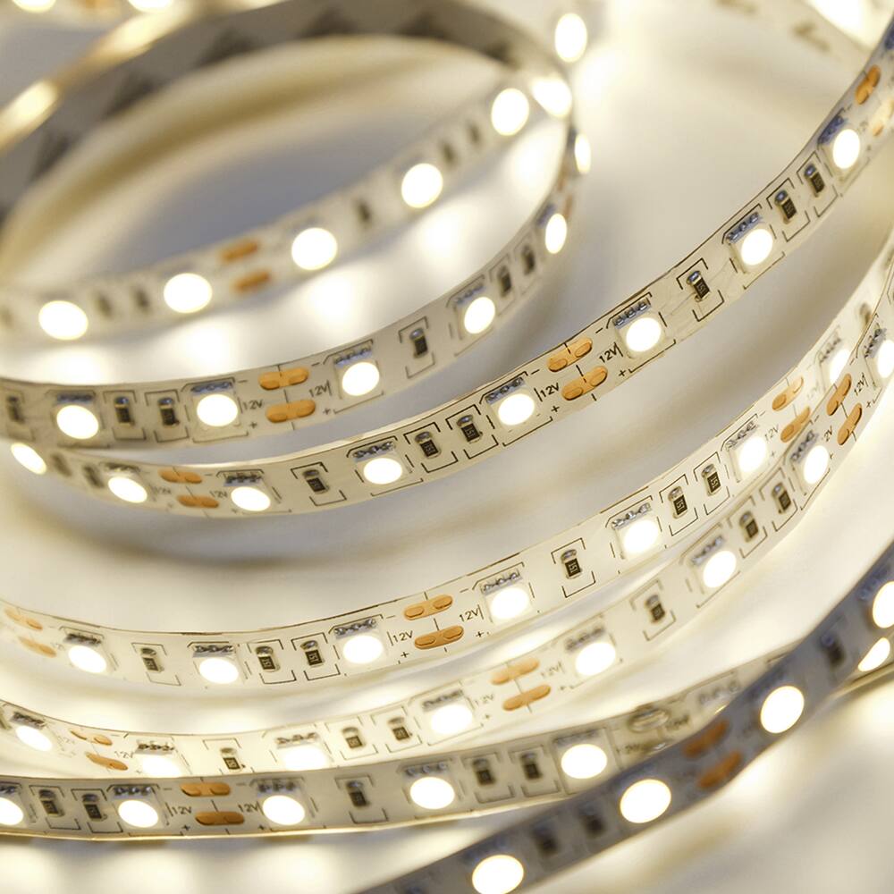 Fita de Led 10W 120 Leds/M 12V Taschibra Com 5 Metros 3000K Luz Quente