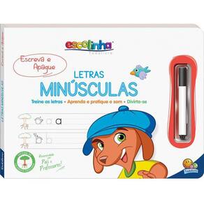 Livro Escolinha Escreva E Apague Ii - Letras Minúsculas