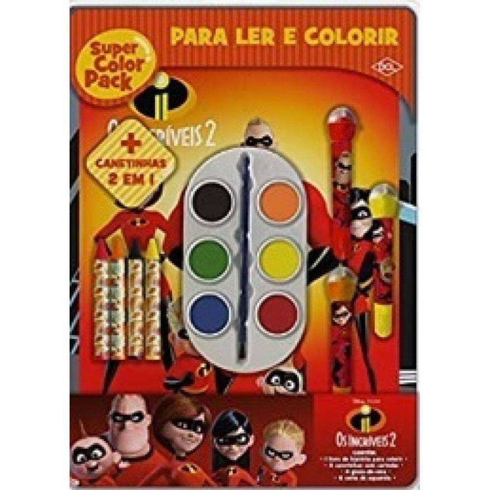 Livro Disney - Super Color Pack - Os Incriveis 2