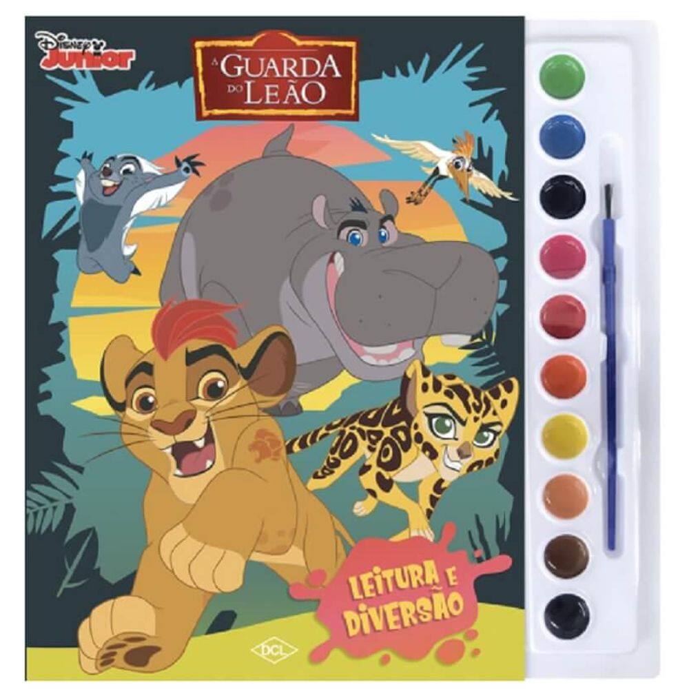 Livro De Pintura Aquarela A Guarda Do Leão D2507 - Dcl
