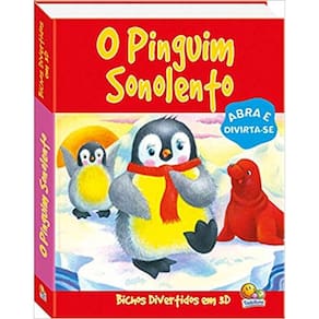 Livro Bichos divertidos em 3D: o pinguim sonolento