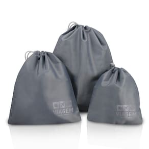 Kit Organizador Jacki Design 3 Peças - Poliéster Preto
