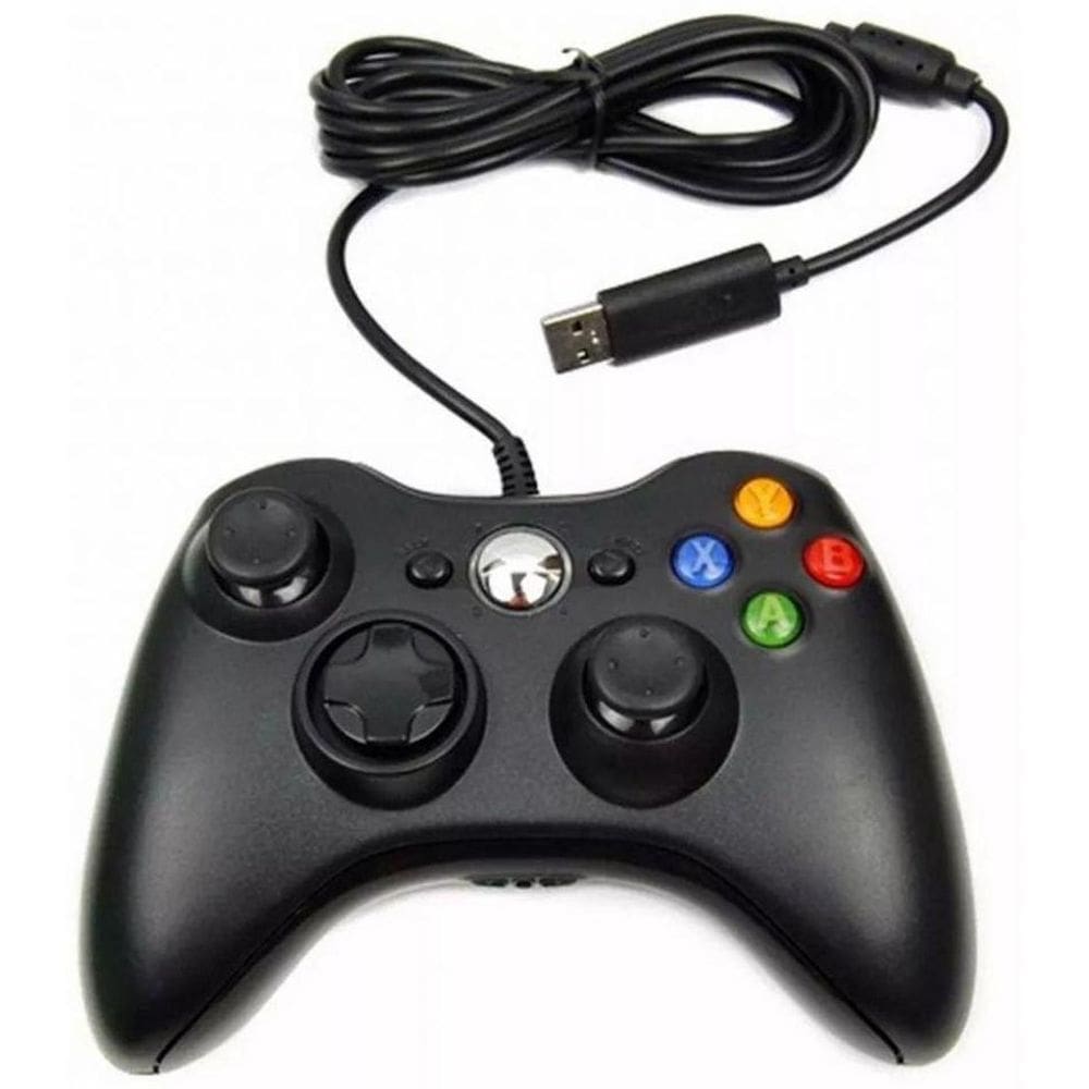 Controle X-Box 360 Pc Com Fio Fr-305 Feir