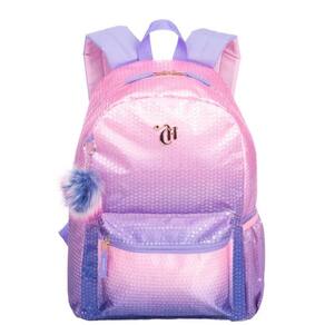 Mochila Grande Capricho Paetê - Rosa Lilás