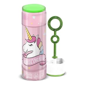 Bolha Sabão Unicórnio 60Ml-Kit Lembrancinha -15 Unidades