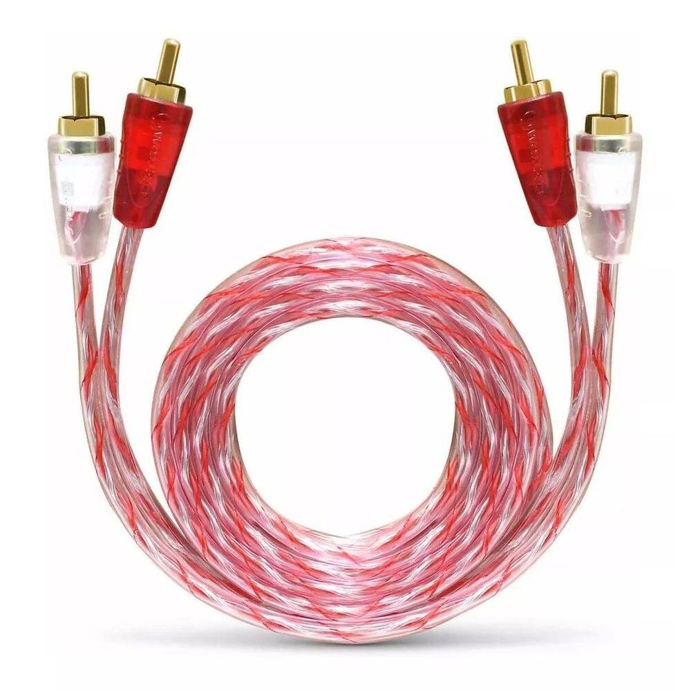 Cabo Coaxial Rca Stetsom 1 Metro Banhado A Ouro