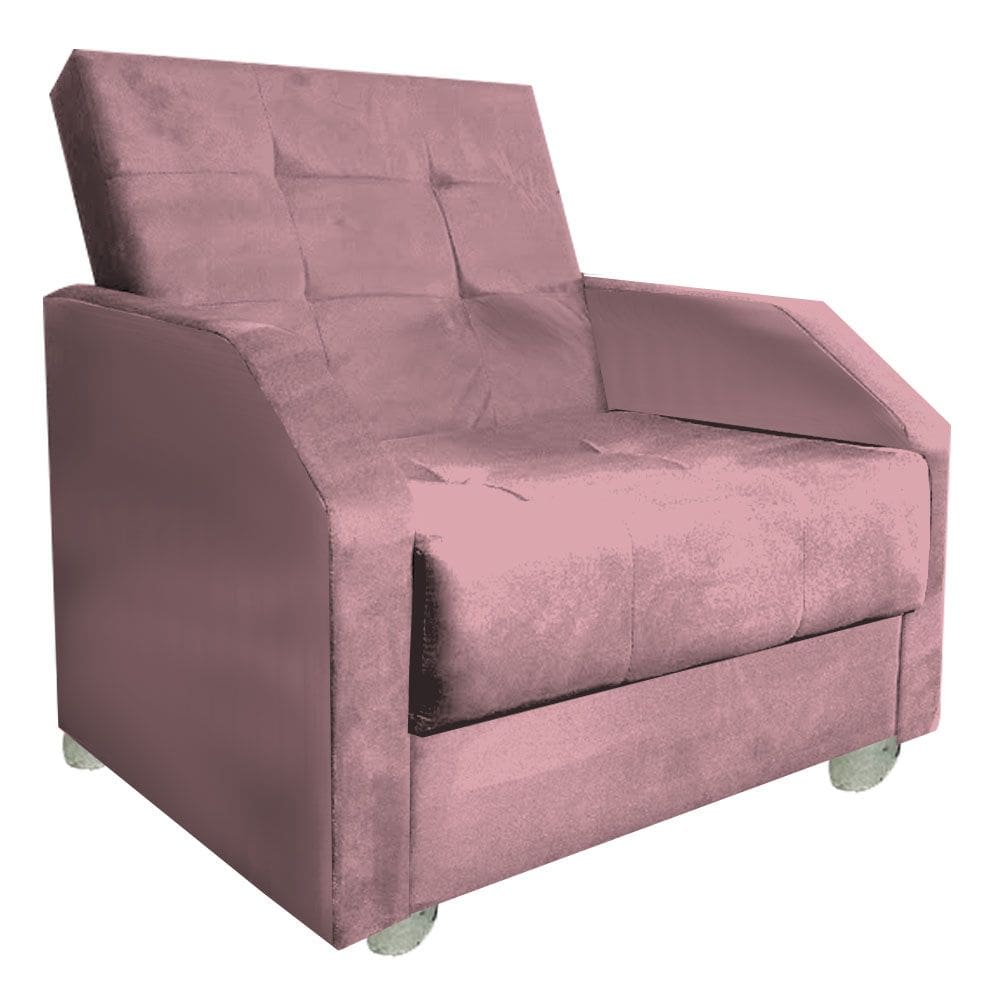 Poltrona Raquel Plus Size Rosa
