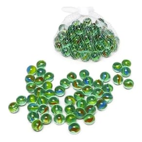 Kit 60 Bolinhas Gude Espelhada Carambola Americana Birosca