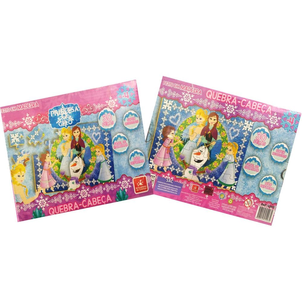 Quebra Cabeça Princesa Do Gelo Brincadeira De Criança 4049