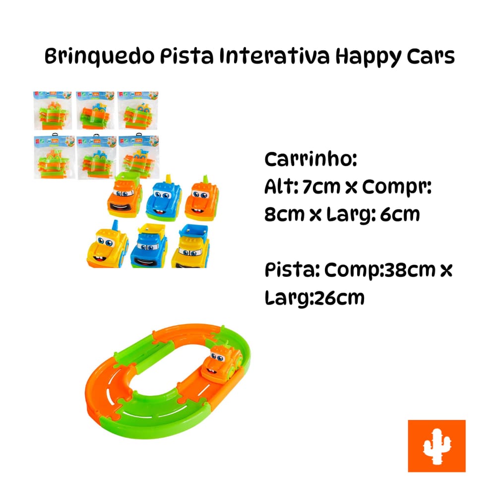 Brinquedo Pista Interativa Happy Cars