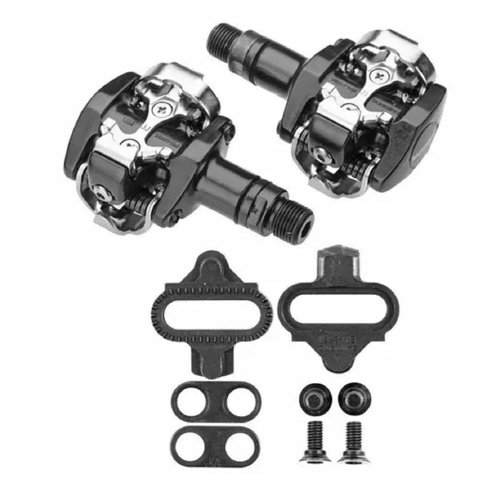 Pedal Shimano Spd Pd-M505 Preto - Ajustável - Acompanha Taco