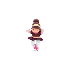 Boneca Bambina Bailarina Morena 40 Cm Antialérgica