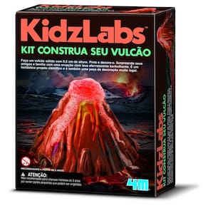 Kit Construa Seu Vulcão - 4m - Brinquedo Educativo