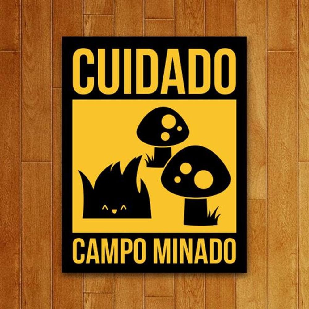 Placa Decorativa - Campo Minado